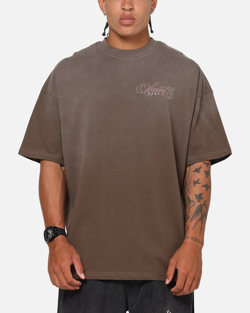 Saint Morta Heavens Kitchen Boxy T-Shirt Washed Brown