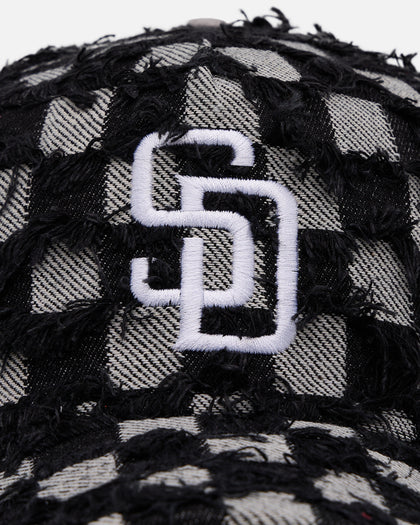 New Era San Diego Padres 'Frayed Checkerboard' 9FORTY A-Frame Snapback Black/Grey