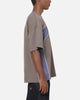 Carre Athletic Panel Crew T-Shirt Washed Charcoal