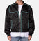 MNML Turquoise Studded Snap Jacket Black