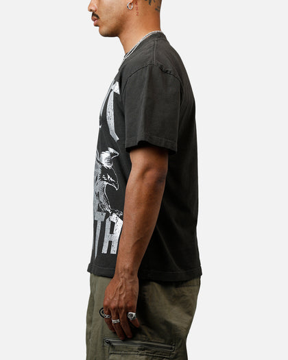 Saint Morta Ride Or Die Boxy T-Shirt Black Wash