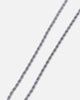 Saint Morta Carbon Cross Pendant Chain White Gold