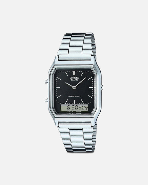 Casio AQ230A-1D Watch Silver/Black