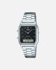Casio AQ230A-1D Watch Silver/Black
