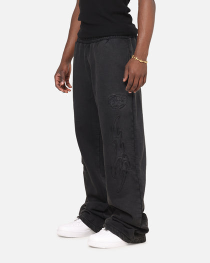 Saint Morta Crested Wing Sweatpants Washed Black