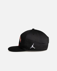 Jordan Chicago Bulls Jordan Pro Unstructured Flat Bill Snapback Black