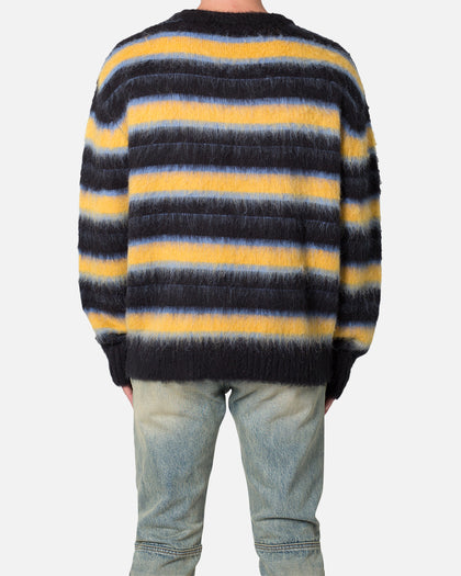 MNML Striped Mohair Sweater Black