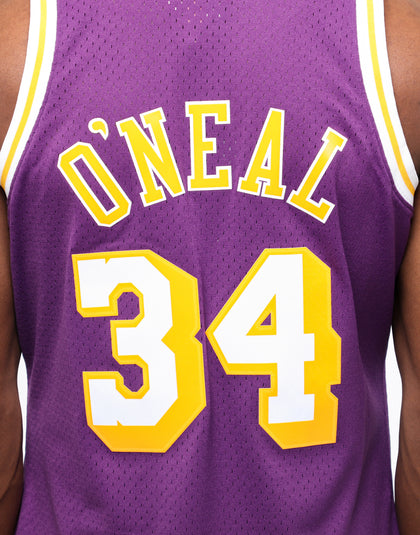 Mitchell & Ness Los Angeles Lakers Shaquille O'Neal #34 Swingman Jersey Purple