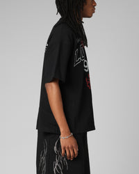 Loiter Drop Out Vintage T-Shirt Black