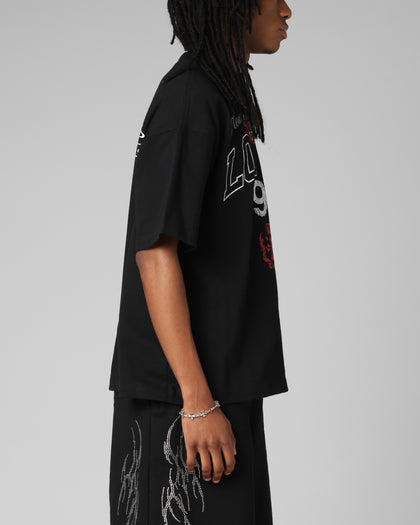 Loiter Drop Out Vintage T-Shirt Black
