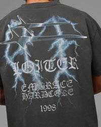 Loiter Frontier T-Shirt Black Wash