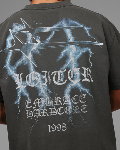 Loiter Frontier T-Shirt Black Wash