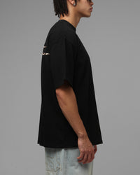 Loiter Hybrid Patch T-Shirt Black
