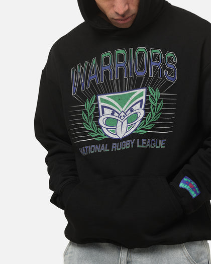 Bleacher Athletic New Zealand Warriors NRL Adult Club Wreath Hoodie Black