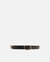 Saint Morta Logo Belt Black