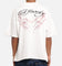 Ed Hardy Techno Rhinestone T-Shirt Off White