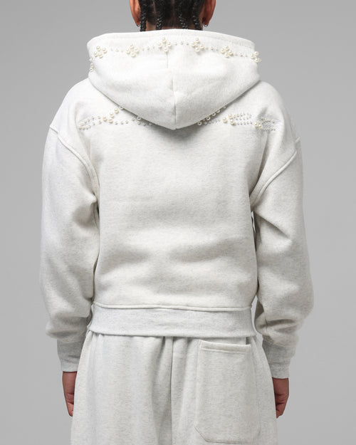 Loiter Pearl Zip Hoodie Off White