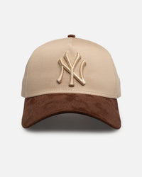 New Era New York Yankees 'Oat Brown Suede' 9FORTY A-Frame Snapback Brown