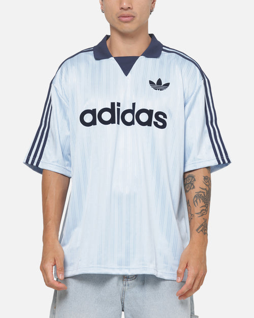 Adidas Collared Goalie Jersey T-Shirt Light Blue