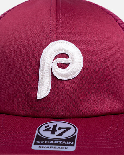 47 Brand Philadelphia Phillies 'Vintage' 47 Captain Trucker Snapback Maroon