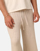XXIII Slouch Wide Leg Knit Pants Cream