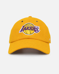 47 Brand Los Angeles Lakers Wooly Clean Up Strapback Gold