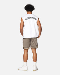 Saint Morta Rev Terry Cut Off Tank White