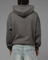 Loiter Atlantic Rhinestone Hoodie Charcoal