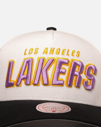 Mitchell & Ness Los Angeles Lakers 'Draft Day' Pro Pinch Snapback White/Black