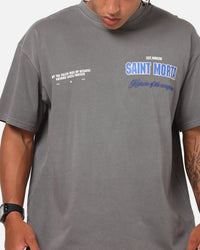 Saint Morta Rise Up Boxy T-Shirt Washed Charcoal