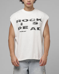 Loiter Legends Never Die Muscle T-Shirt White