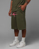 Loiter Hybrid Premium Shorts Olive/Pink