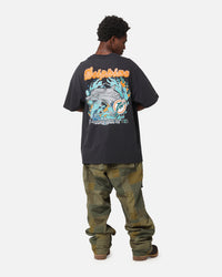 Mitchell & Ness Miami Dolphins 'Alter Ego' Flames T-Shirt Faded Black