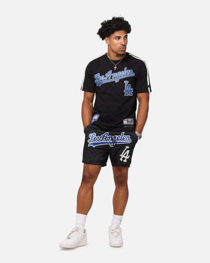 Pro Standard Los Angeles Dodgers Classic Mesh Striped T-Shirt Black