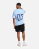Carre Rose Football T-Shirt Light Blue