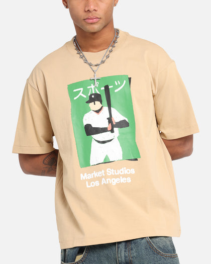 Market Illustrated Baseball T-Shirt Oatmilk