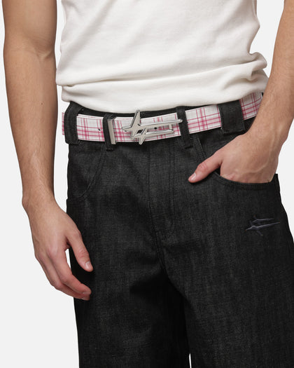 Loiter Star Born Belt Red Plaid