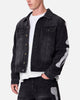 MNML Raw Skeleton Trucker Jacket Washed Black
