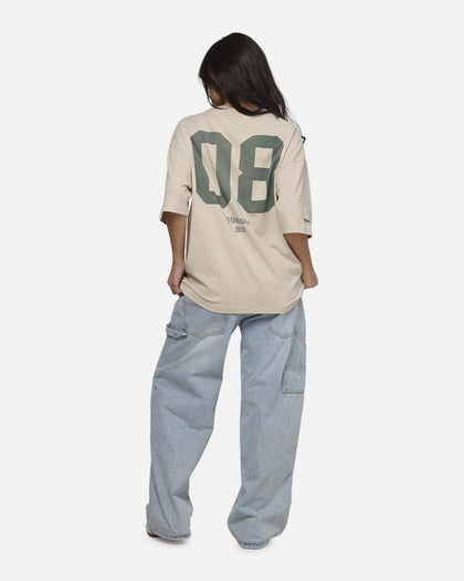 Mitchell & Ness Wallabies Cropped T-Shirt Ivory