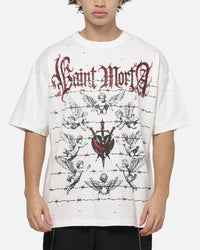 Saint Morta World Tour Boxy T-Shirt Off White
