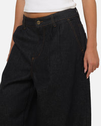 Carre Astor Pleated Jeans Raw Blue