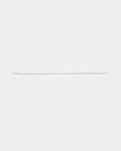 NXS 3mm Cuban Bracelet White Gold