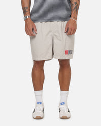 S Double Timeless Poplin Volley Beach Shorts Stone