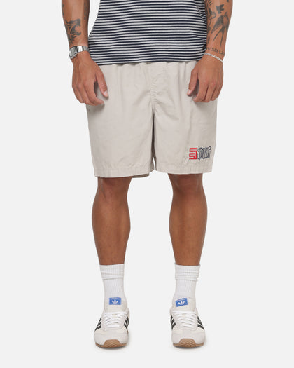 S Double Timeless Poplin Volley Beach Shorts Stone