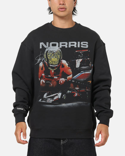 Mitchell & Ness X Mclaren Lando Norris Signature Crewneck Washed Black
