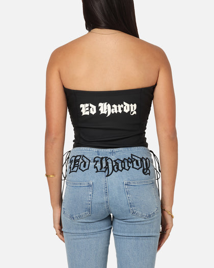 Ed Hardy Women's Seige Corset Black
