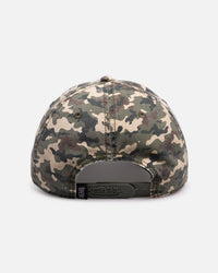 Von Dutch Distressed Dad Strapback Camo Pink