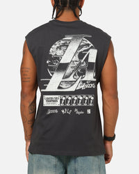 Mitchell & Ness Los Angeles Lakers LA Champ Chrome Muscle T-Shirt Washed Black