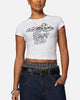 Ed Hardy Women's Dragon Baby T-Shirt Grey Marle