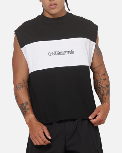Carre Circuit Panel Muscle T-Shirt Black/White